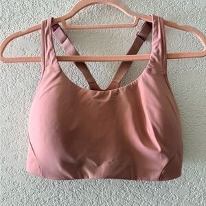 LULULEMON All Powered Up Medium Support Sports Bra Pink Women’s Size Medium
